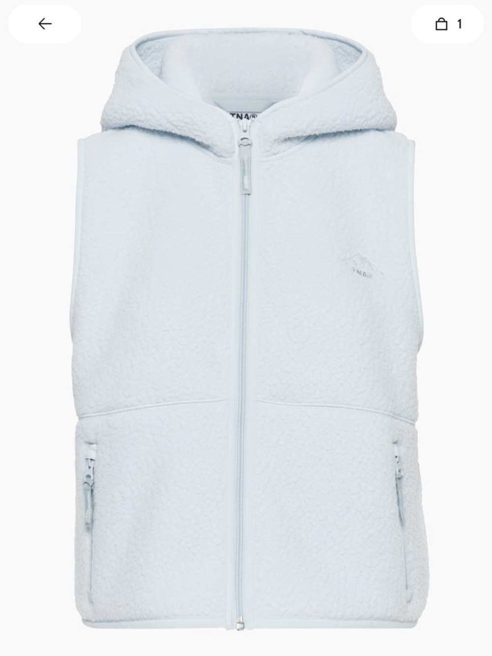 NWT Aritzia TNA Polartec Thermal Pro Boulder Vest Sherpa Bigfoot Polar